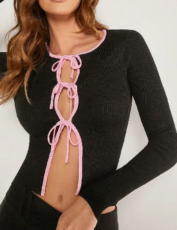 Top SHEIN, negru Negru