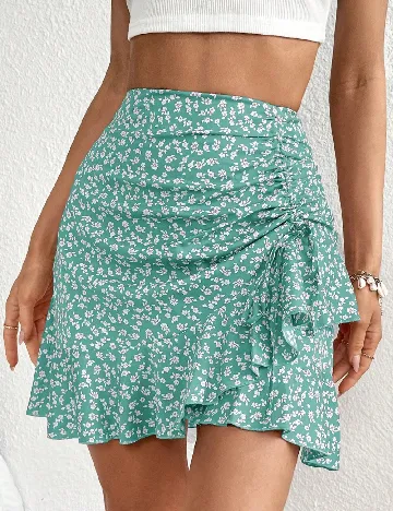 Fusta SHEIN, verde Verde