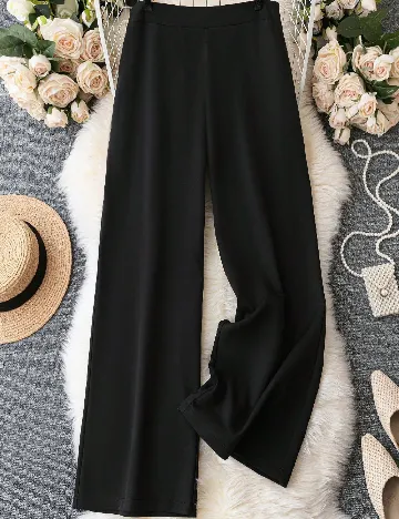 Pantaloni SHEIN CURVE, negru