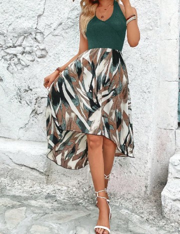 Rochie scurta SHEIN, verde