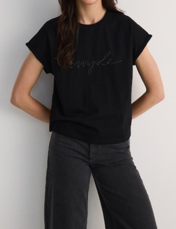 Tricou Reserved, negru