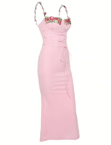 Rochie lunga SHEIN, roz