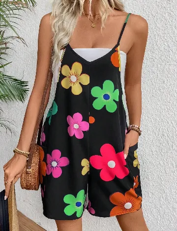 Salopeta SHEIN, floral print Floral print