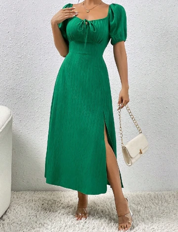 Rochie medie SHEIN, verde Verde