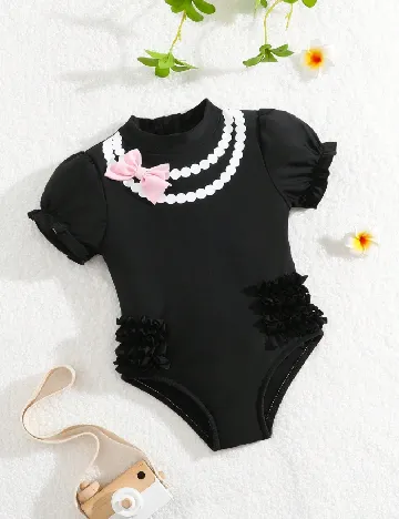 Costum de baie Shein Kids, negru Negru