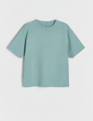 Tricou Reserved, albastru Albastru