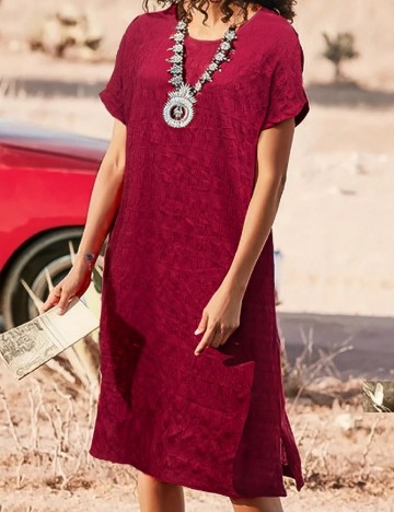 Rochie scurta SHEIN, visiniu