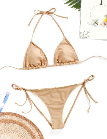 Costum de baie SHEIN, crem