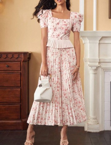 Pantaloni SHEIN, floral print