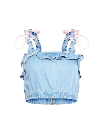 Top PRETTYLITTLETHING, albastru