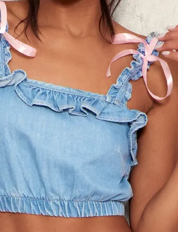 Top PRETTYLITTLETHING, albastru