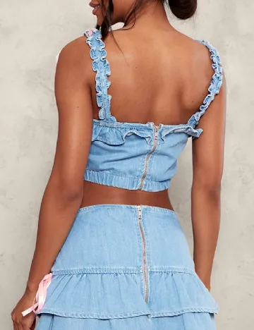 Top PRETTYLITTLETHING, albastru
