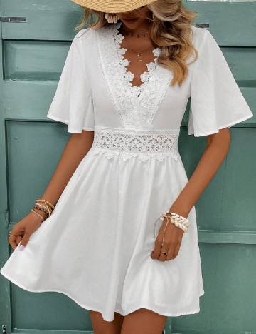 Rochie scurta SHEIN, alb