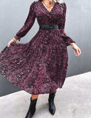 Rochie medie SHEIN, magenta