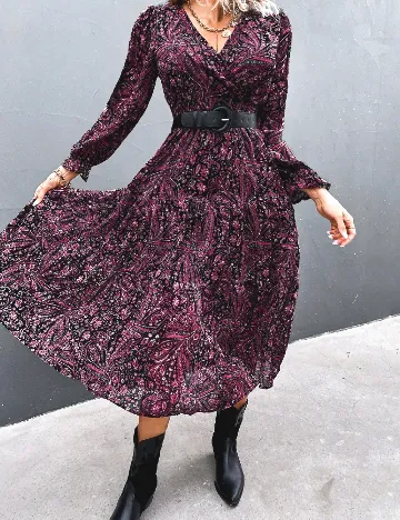 Rochie medie SHEIN, magenta