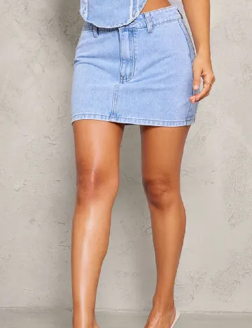 Fusta PRETTYLITTLETHING, albastru