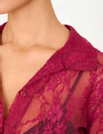 Camasa PRETTYLITTLETHING, magenta Roz