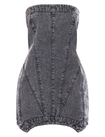Rochie scurta PRETTYLITTLETHING, gri