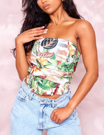 Top PRETTYLITTLETHING, mix culori Mix culori