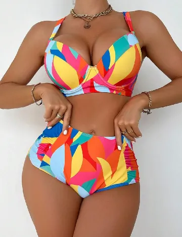 Costum de baie SHEIN, mix culori Mix culori
