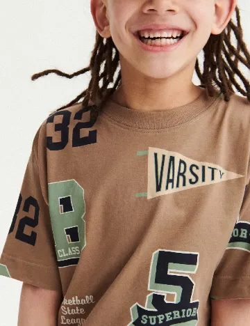 Tricou Reserved, maro Maro