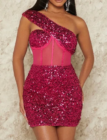 Rochie scurta SHEIN, roz