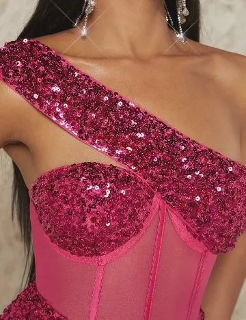 Rochie scurta SHEIN, roz