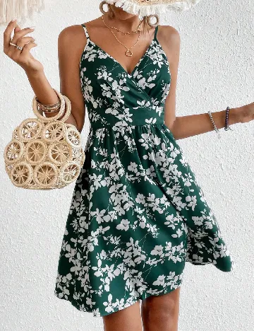 Rochie scurta SHEIN, verde