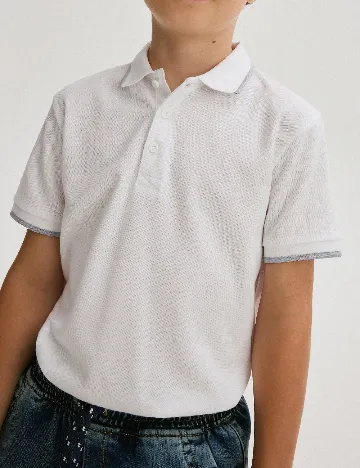 Tricou Reserved, alb Alb