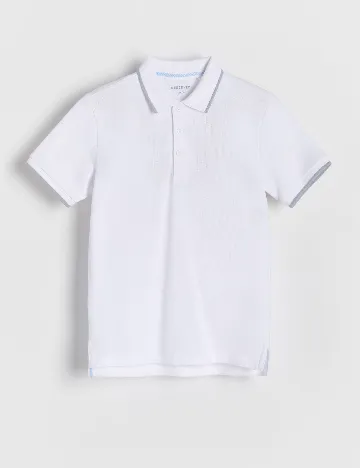 Tricou Reserved, alb Alb