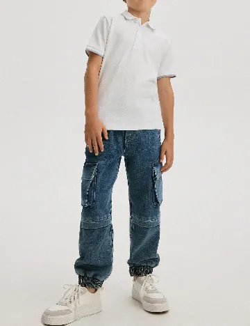 Tricou Reserved, alb Alb