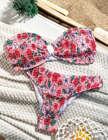 Costum de baie SHEIN, floral print Floral print