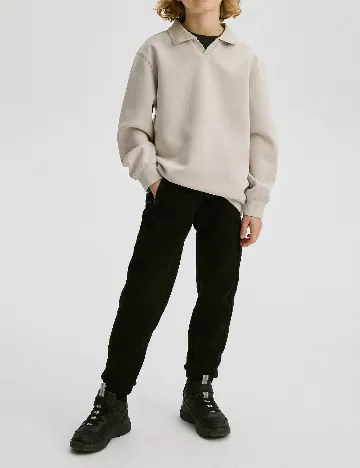 Pantaloni Reserved, negru Negru