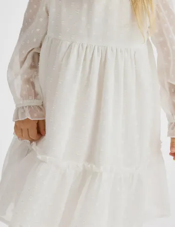 Rochie Reserved, alb Alb