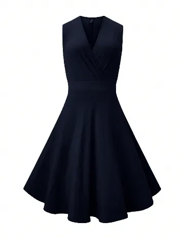 Rochie scurta SHEIN CURVE, bleumarin inchis Albastru