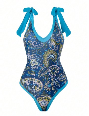 Costum de baie SHEIN, turcoaz
