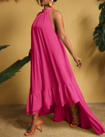 Rochie lunga SHEIN CURVE, roz Roz