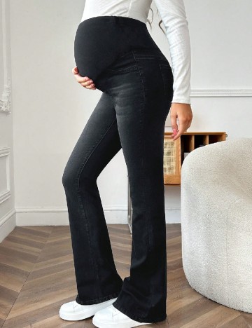 Blugi SHEIN Maternity, negru