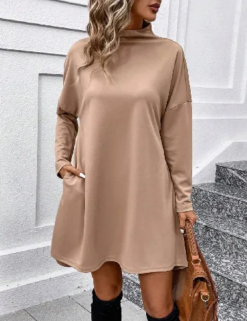Rochie scurta SHEIN, maro Maro
