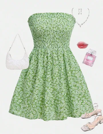 Rochie Shein Kids, verde Verde