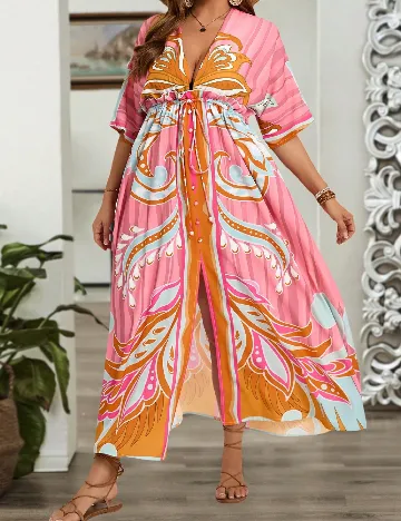 Rochie lunga SHEIN CURVE, mix culori Mix culori