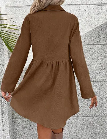 Rochie scurta SHEIN, maro Maro