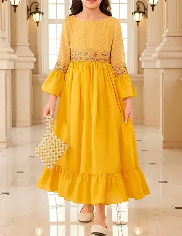 Rochie Shein Kids, galben Galben