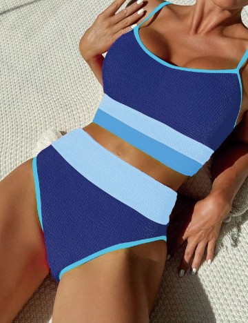 Costum de baie SHEIN, albastru