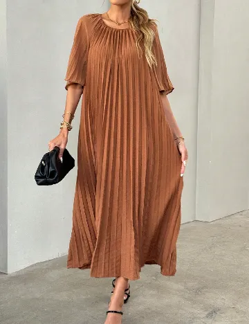 Rochie lunga SHEIN, maro Maro