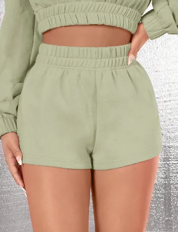 Pantaloni scurti SHEIN, verde Verde