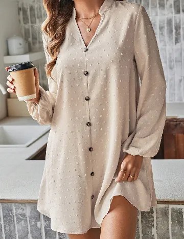 Rochie scurta SHEIN, crem Crem