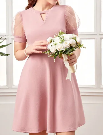 Rochie Shein Kids, roz Roz