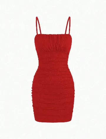 Rochie scurta SHEIN, rosu Rosu