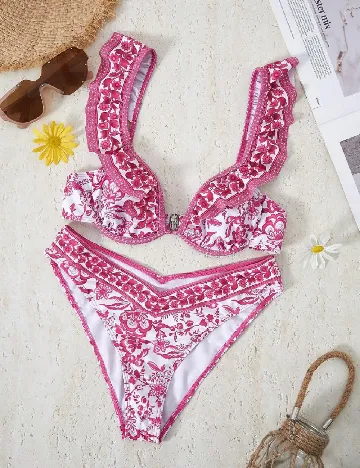 Costum de baie SHEIN, roz Roz